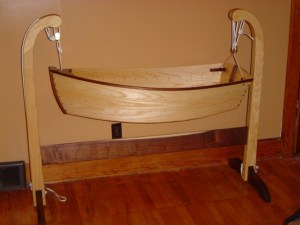 Walnut and ash Cradle boat