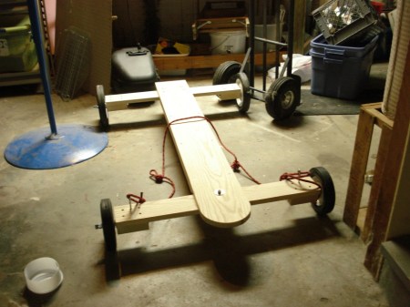 Wooden Go Kart Summer Sled