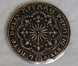 Baron Gugliemo Bardicci solid silver coin Obversea