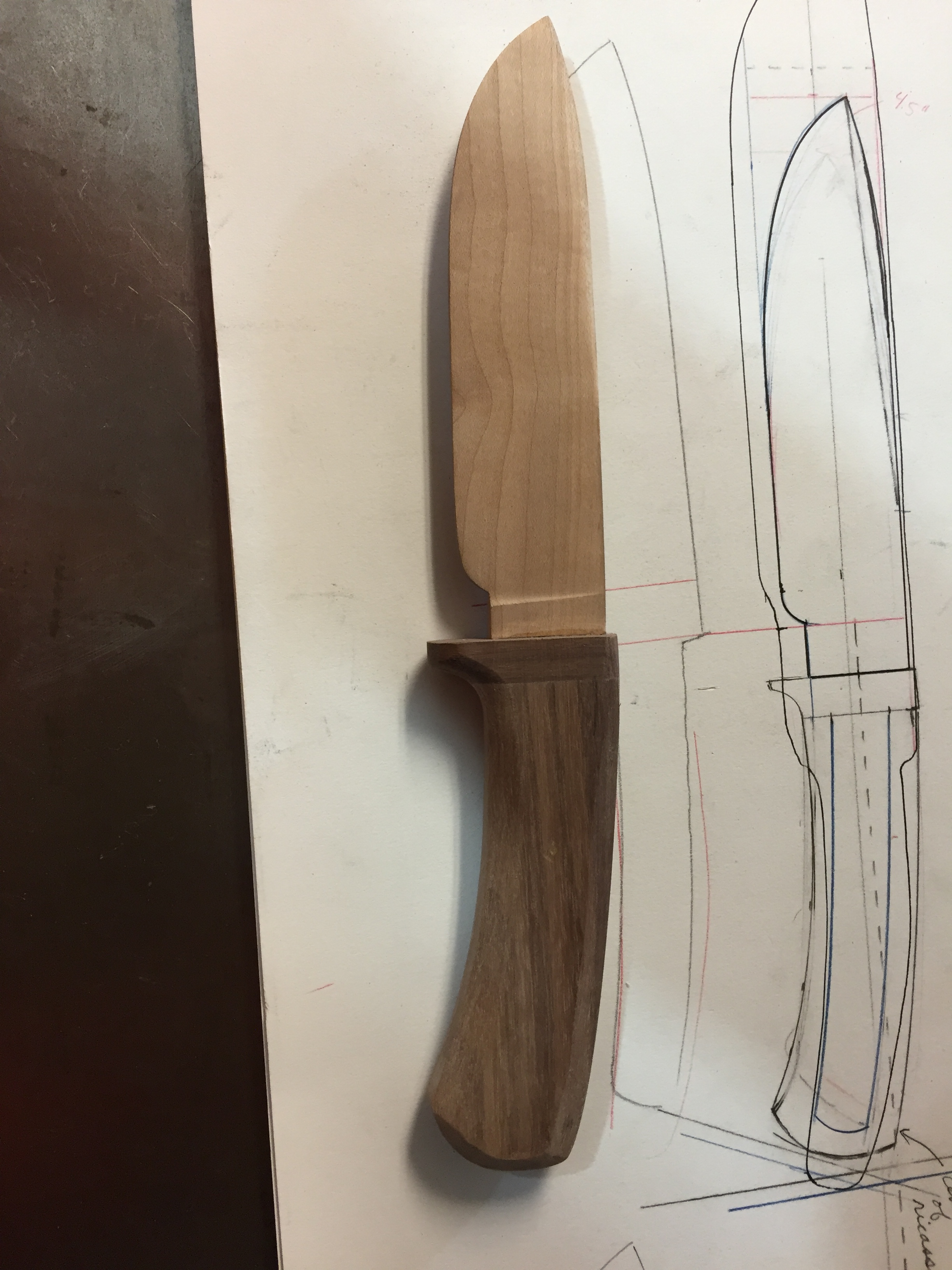 Drop Point Hunter Knife Pattern | Make Stuff With Your Hands